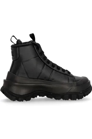 Nike Sko, Dame, Sort, 38 1/2 EU, Læder, Høj Top Snørestøvle Sort/Rød/Blå