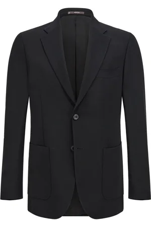 Boggi Milano Jakke, Herre, Sort, 2XL, Uld, Jakke i ren uldcrepe