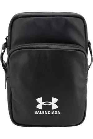 Balenciaga Taske, Herre, Sort, ONE SIZE, Uld, Stilfuld Læder Crossbody Taske