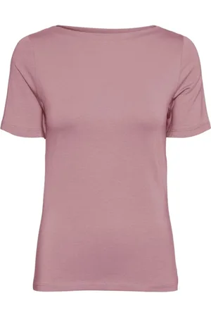 VERO MODA Top, Dame, Lyserød, L, Rosa Viskose Forår/Sommer Dame Top