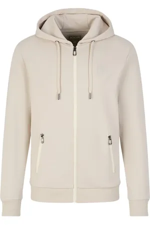 JOOP! Sweathshirts & Hoodies, Herre, Hvid, L, Uld, Herre hættetrøje sportjakke