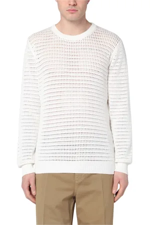 Roberto Collina Strik, Herre, , L, Rund Hals Sweater