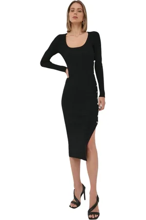 Michael Kors Kjole, Dame, Sort, XL, Midi-kjole