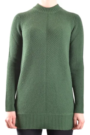 Michael Kors Strik, Dame, Grøn, XS, Uld, Rundhals Striksweater