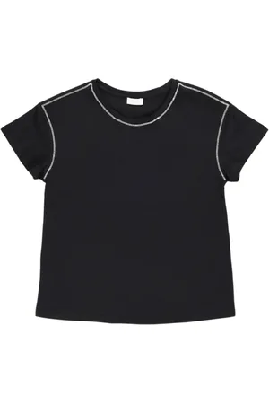 Liu Jo Top, Dame, Sort, XL, Bomuld, Sort bomuldst-shirt med sten