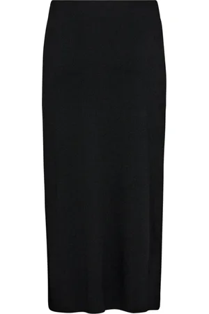 Soaked in Luxury Nederdel, Dame, Sort, S, Uld, Elegant Sort Slim-Fit Nederdel