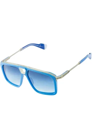 JACQUES MARIE MAGE Tilbehør, unisex, Blå, ONE SIZE, Håndlavet Limited Edition Solbriller i Gulf