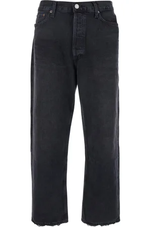 AGOLDE Jeans, Herre, Sort, W31, Bomuld, Vintage Sort Bomuld Fem Lomme Jeans