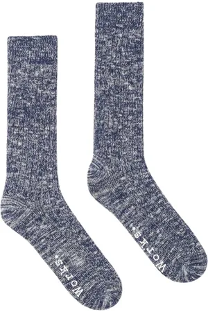 Universal Works Undertøj, unisex, Blå, M, Bryllupssokker