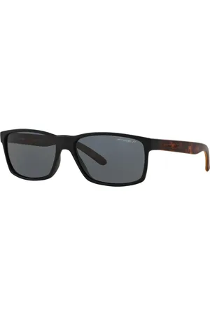 Arnette Tilbehør, Herre, Sort, 59 MM, Slickster solbriller i sort Havana/grå