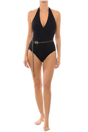 Michael Kors Badetøj, Dame, Sort, XS, Polyester, Halter-Badelätz Badeanzug