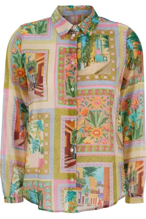 MOMONÍ Bluser & Skjorter, Dame, Flerfarvet, S, Bomuld, MultiColour Meudon Skjorte