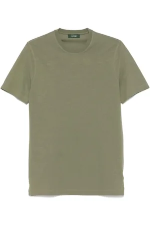 ZANONE Top, Herre, Grøn, M, Afslappet T-shirt Z4115
