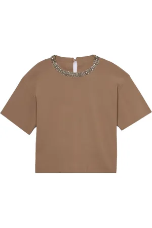 Oltre Strik, Dame, , S, Tyl, Boxy Pullover med smykkebroderi