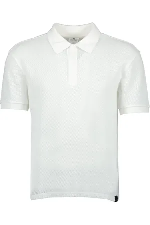 Courrèges Top, Herre, Hvid, M, Hvid Mesh Polo Skjorte Forår-Sommer 2025