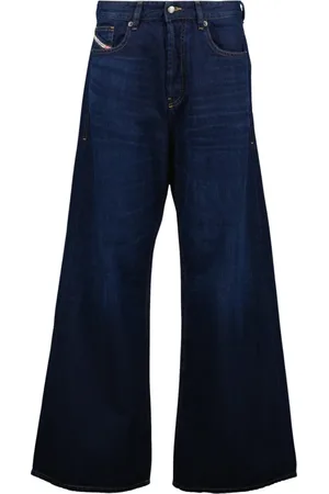 Diesel Jeans, Dame, Blå, W26 L28, Bomuld, Flare Jeans 1996 Blå Rå