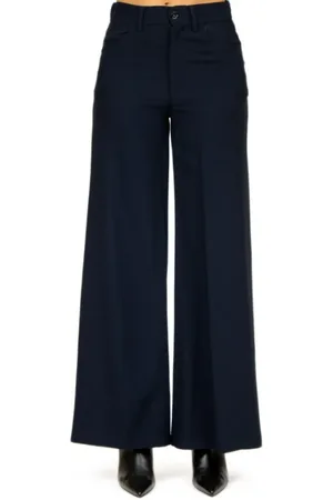 LIVIANA CONTI Bukser, Dame, Blå, M, Straight Leg Pants