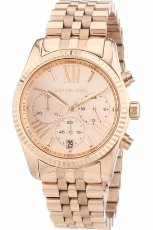 Michael Kors Tilbehør, Dame, Lyserød, ONE SIZE, Lady ur armbåndsur i rustfrit stål