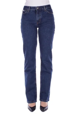 Guess Jeans, Dame, Blå, W32, Bomuld, Jeans med lynlåslukning og lommer