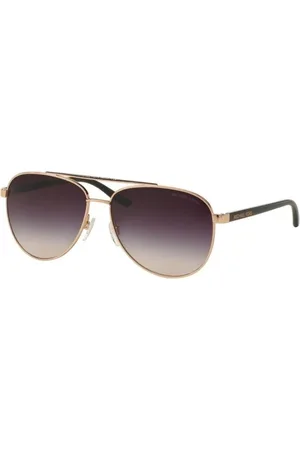 Michael Kors Tilbehør, Herre, Gul, 59 MM, Uld, Solbriller med guldramme