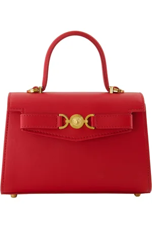 VERSACE Taske, Dame, Rød, ONE SIZE, Læder, Rød Læder Mini Medusa Taske