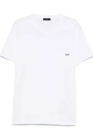 FAY Top, Herre, Hvid, XL, Hvide T-shirts og Polos