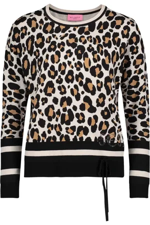 Betty Barclay Strik, Dame, Flerfarvet, 3XL, Sweater med dyreprint