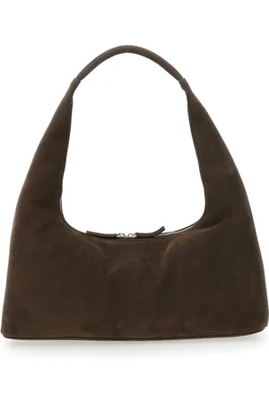 MARGE SHERWOOD Taske, Dame, Brun, ONE SIZE, Uld, Brun skuldertaske med logo bogstaver