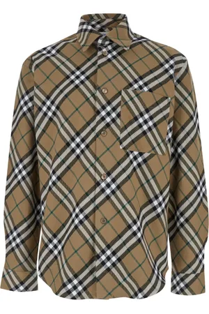 Burberry Skjorte, Herre, , S, Bomuld, Klassisk Ternet Skjorte i Bomuld