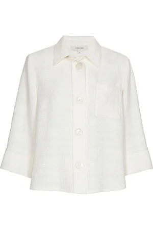 Marie Méro Jakke, Dame, , L, Bomuld, Elegant Bouclé Bluse Jakke