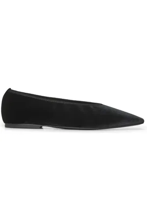 Totême Sko, Dame, Sort, 36 EU, Læder, Sorte Læder Slip-On Sko