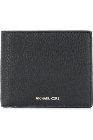 Michael Kors Tilbehør, Herre, Sort, ONE SIZE, Uld, Hudson Billfold-pung med møntrum