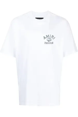 AMIRI Top, Herre, Hvid, XL, Bomuld, Almindelig pasform bomuldst-shirt - Hvid