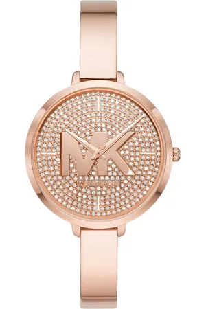 Michael Kors Tilbehør, Dame, Lyserød, ONE SIZE, Uld, Quartz Analogt Ur