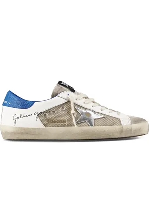 Golden Goose Sko, Herre, Flerfarvet, 41 EU, Læder, Læder Net Sneakers med Ruskind Tå