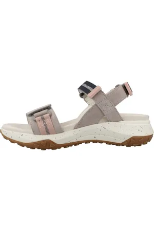 Geox Sko, Dame, Grå, 39 EU, Uld, Stilfulde flade sandaler med greb