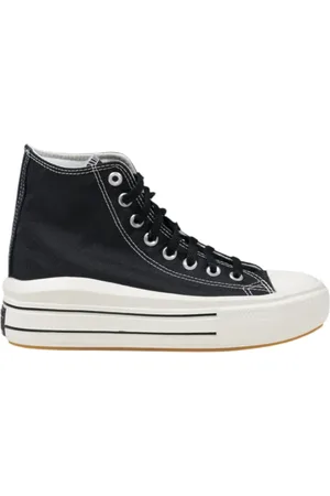 Converse Sko, Dame, Sort, 39 EU, Læder, Lædersneakers til modeentusiaster