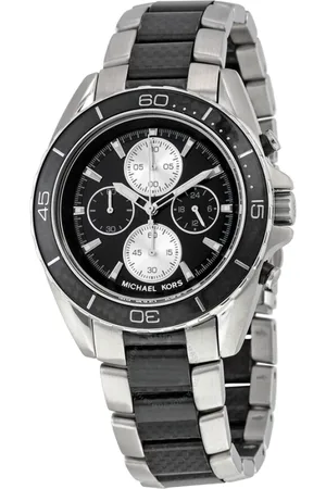Michael Kors Tilbehør, Herre, Grå, ONE SIZE, Jet Master Box 43mm ur