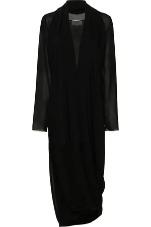 Maison Margiela Kjole, Dame, Sort, 2XS, Elegant Maxikjole