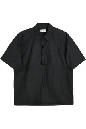 Soulland Skjorte, unisex, Sort, M/L, Polyester, Perforeret skjorte