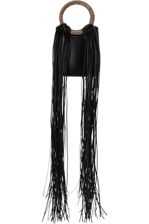 Hibourama Taske, Dame, Sort, ONE SIZE, Uld, Bimba Fringe Mini