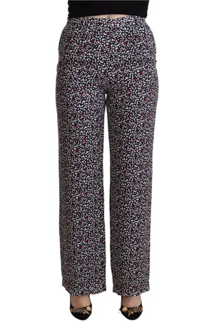 Michael Kors Bukser, Dame, Sort, M, Uld, High Waist Straight Bukser