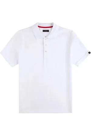FAY Top, Herre, Hvid, 2XL, Blå Tag Hvid Polo Skjorte