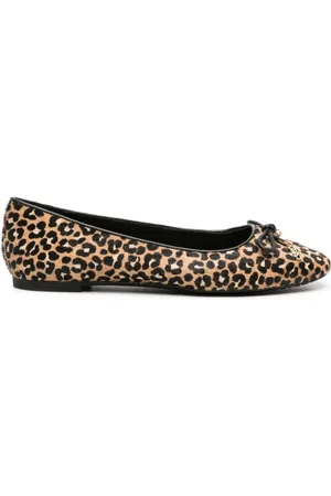 Michael Kors Sko, Dame, Brun, 40 1/2 EU, Læder, Nori Ballerina-flade