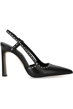 Michael Kors Sko, Dame, Sort, 36 1/2 EU, Læder, Slingback-pumps i sort læder