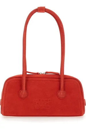 MARGE SHERWOOD Taske, Dame, Rød, ONE SIZE, Uld, Rød skuldertaske med logo bogstaver