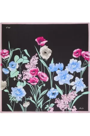 Liu Jo Tilbehør, Dame, Flerfarvet, ONE SIZE, Polyester, Blomsterhave Tørklæde