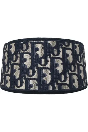 Dior Pre-owned, Dame, Blå, ONE SIZE, Bomuld, Pre-owned Bomuld hrspaender