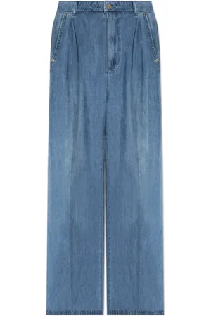 Michael Kors Jeans, Dame, Blå, XS, Bomuld, Loose-fit jeans med pasninger