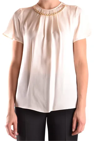 Michael Kors Bluser & Skjorter, Dame, Hvid, L, Blouse feminin